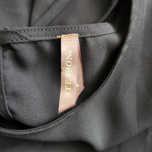 Stetson Women's Sheer Flare Sleeve Blouse Size Large - Picture 6 of 6